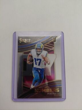 Puka Nacua Los Angeles Rams Football  Rookie Card – Purple Sleeve